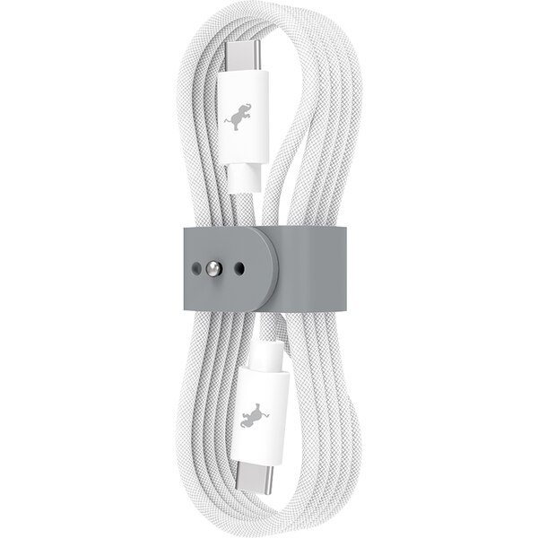 Nimble PowerKnit FLEX USB Cable - White 6.5Ft USB-C to USB-C